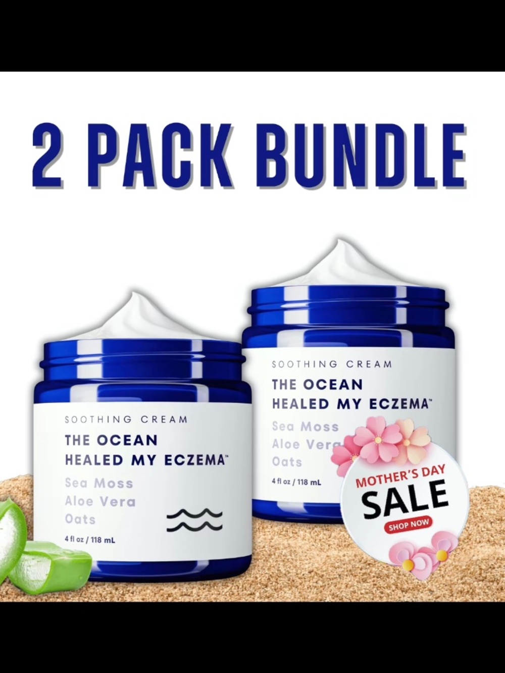 The Ocean Healed My Eczema Soothing Cream - 2 Pack -